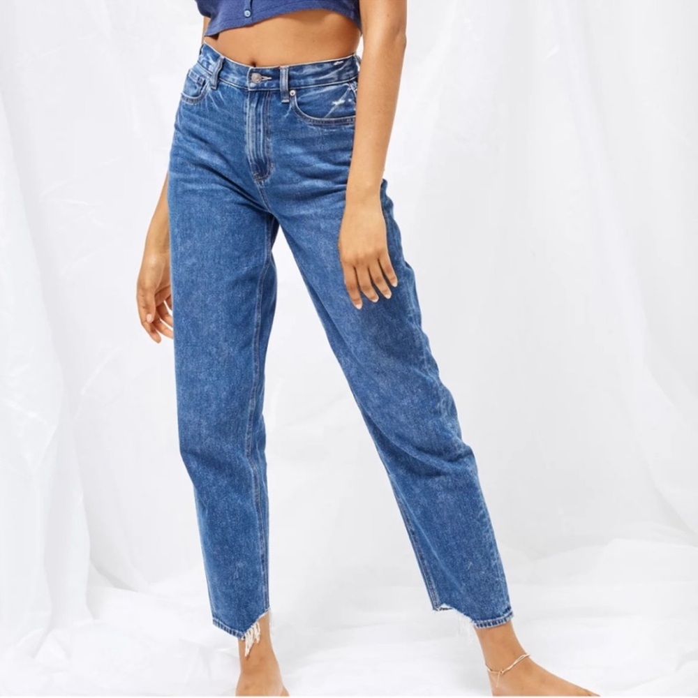 American Eagle Outfitters Blue Relaxed Mom Jeans